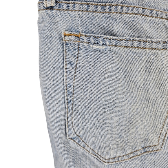 Rag & Bone Fit 2 Slim Straight Jeans Button Fly Light Wash Distressed Denim 31 - Picture 7 of 12